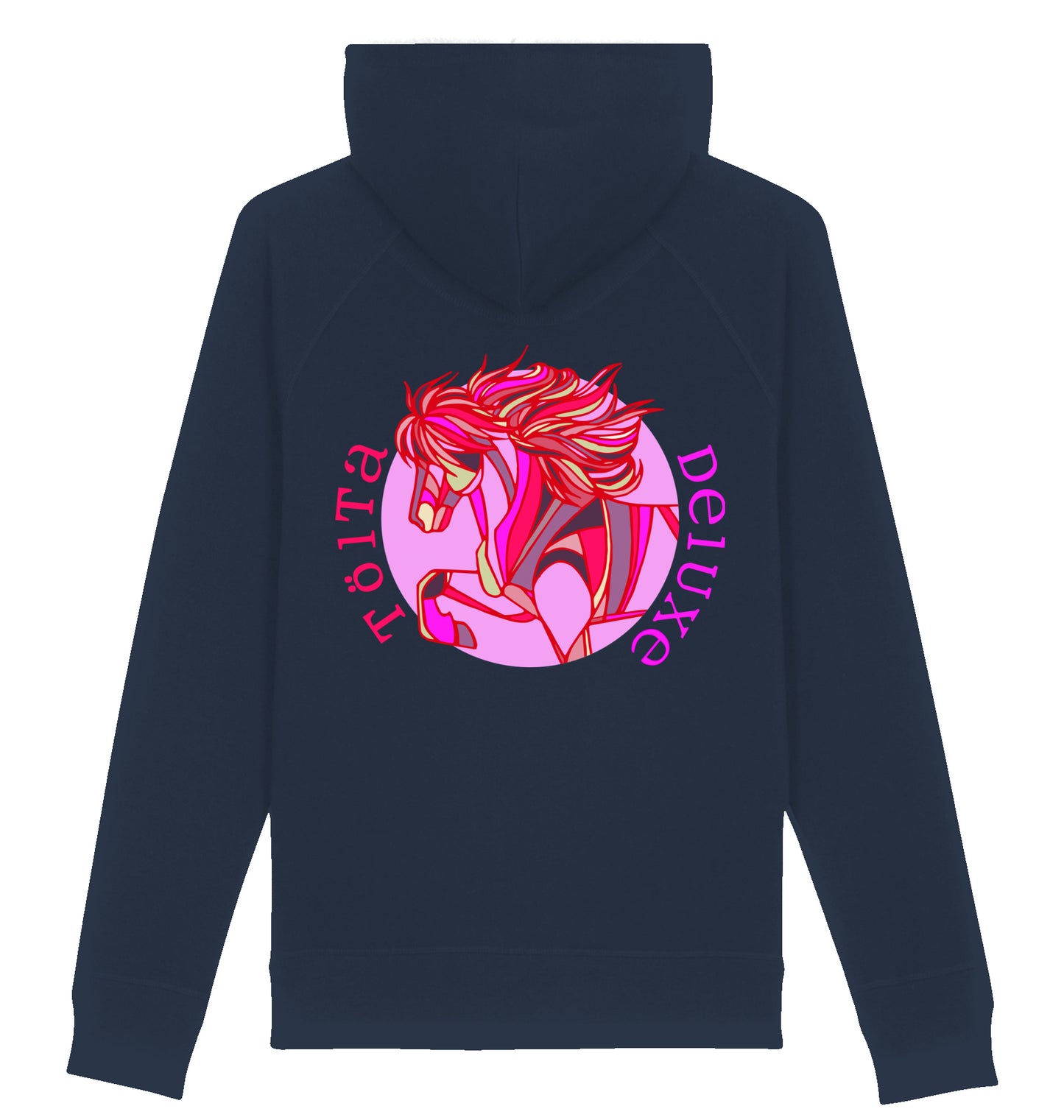 Logohoodie rot-pink